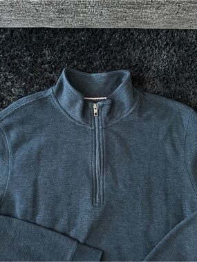 Men's Half-Zip Sweater in Deep Teal